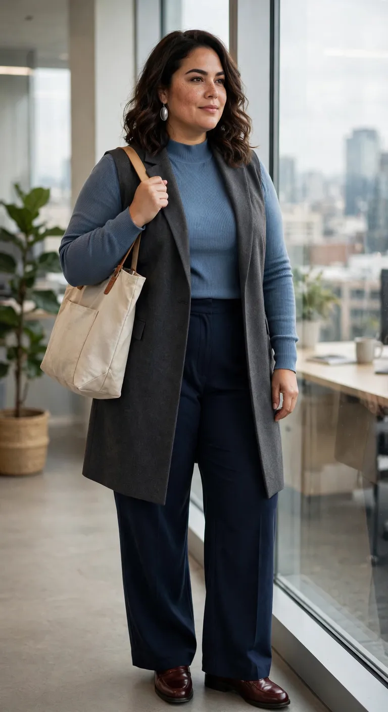 the longline vest that leaves room for layers