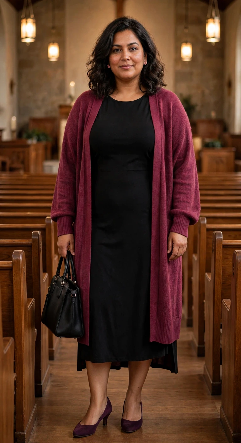 the black column dress that layers without bulk